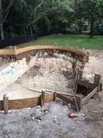 JKD Builder’s latest pool project is actually a ‘spool’ – a combo pool and spa ideal for smaller spaces. Forms are being set for this lovely Hills of Lakeway project.